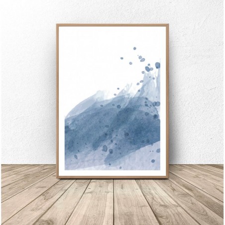 Abstract poster "Spilled paint"