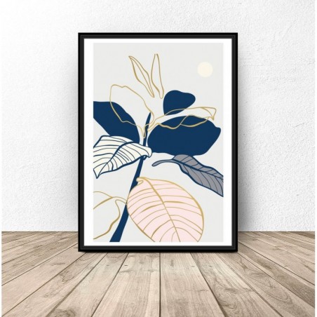 Plakat Botaniczny na Ścianę "Elegancka roślina" - Grafiki od 39zł! Sklep Internetowy | Scandi Poster