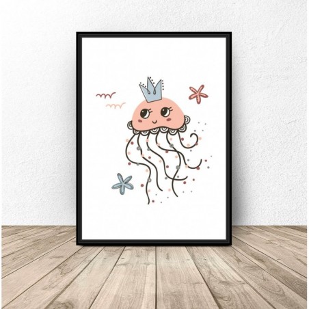Children's poster "Medusa" sea collection