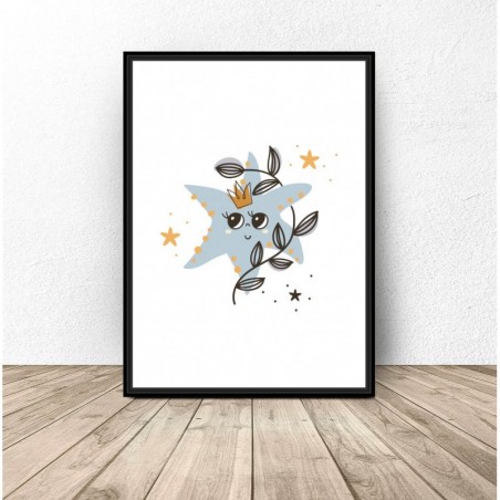Children's poster "Starfish" sea collection