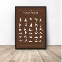 Plakat joga Yoga poses 3