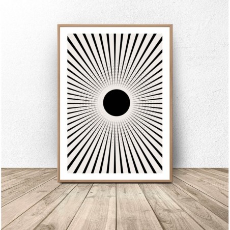 Plakat "Abstrakcyjne słońce"