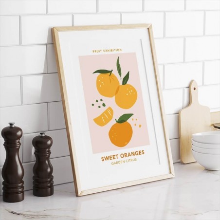 Plakat z owocami "Sweet oranges"