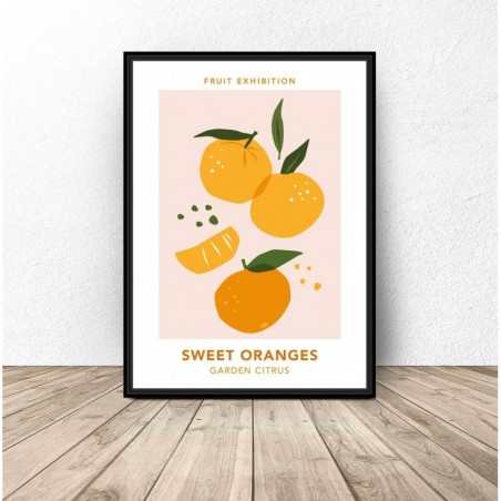 Ovocný plakát "Sladké pomeranče"
