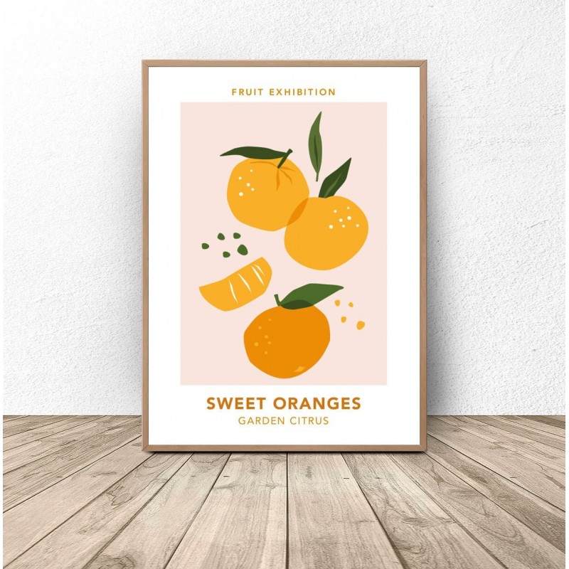 Plakat z owocami Sweet oranges