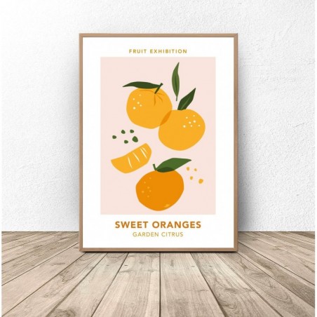 Plakat z owocami "Sweet oranges"