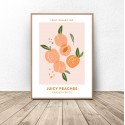 Plakat z owocami Juicy peaches