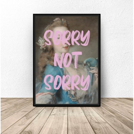 Plakát na malování graffiti „Promiň, neomlouvám se“