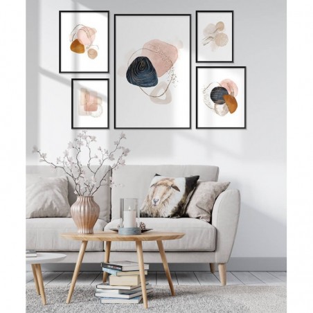 Abstract Stones gallery wall set