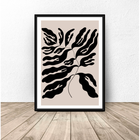Poster "Leaf" in the style of Matisse