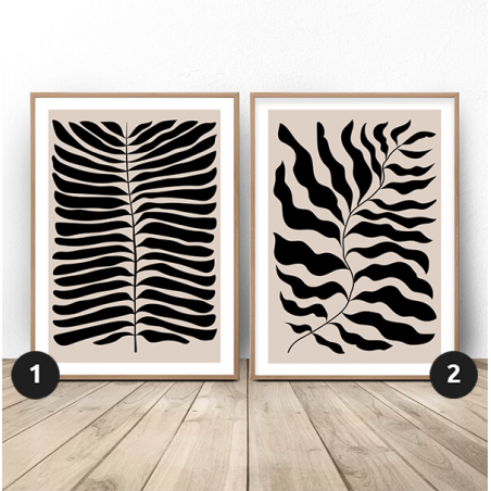 Sada dvou plakátů "Rostliny ve stylu Matisse"