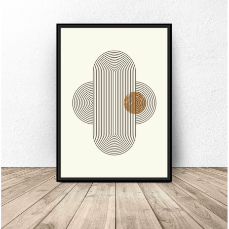 Boho style poster "Abstract shape"
