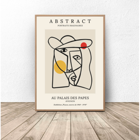 Wall poster "Portrait of a Woman" in the style of Pablo Picasso - Reproductions