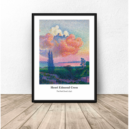 Poster reproduction of "The Pink Cloud" by Henri Edmond Cross