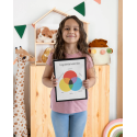 Plakat Montessori Łączenie kolorów