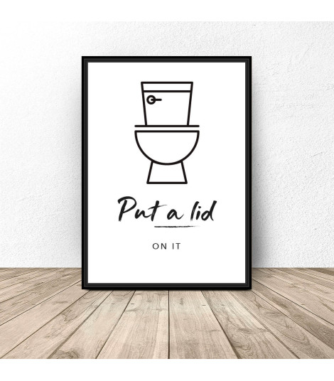 Toilet poster "Put a lid"
