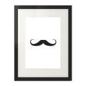 Plakat z wąsami Mustache