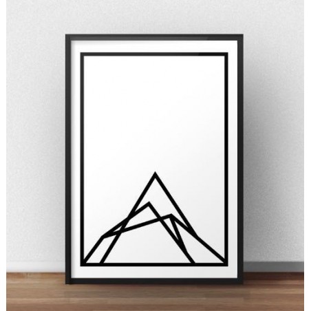 Skandynawski plakat "Mountain shape"