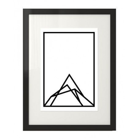 Modern graphics with the shape of mountains "Mountain shape"