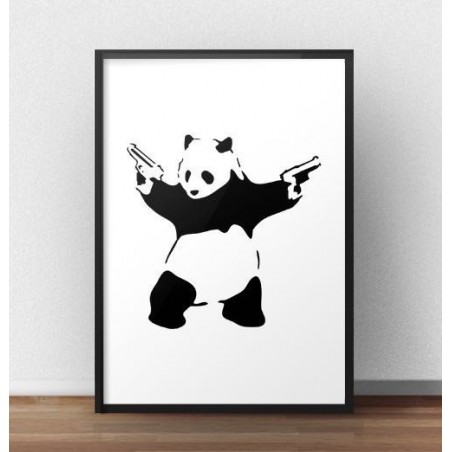 Plakat "Panda With Guns" Banksy