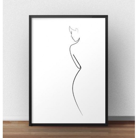 Minimalistický plakát "Tvar ženy"
