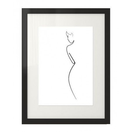Elegantní a minimalistický nástěnný plakát "The Shape of a Woman"