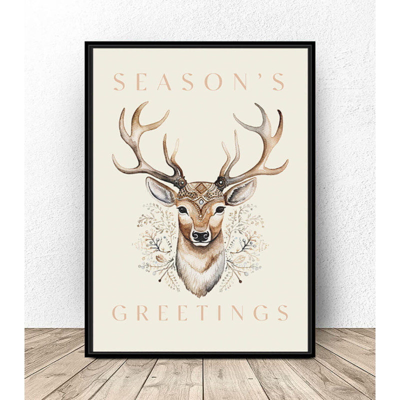 Christmas poster "Deer"