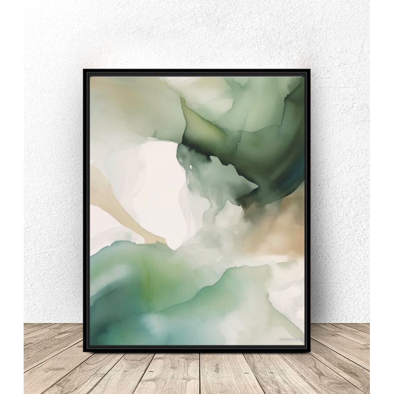 Poster "Abstraction in green".